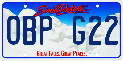 SD license plate 0BPG22