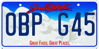 SD license plate 0BPG45