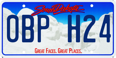 SD license plate 0BPH24