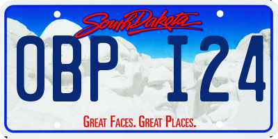SD license plate 0BPI24