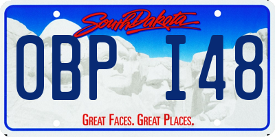 SD license plate 0BPI48