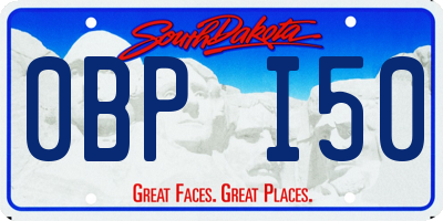 SD license plate 0BPI50