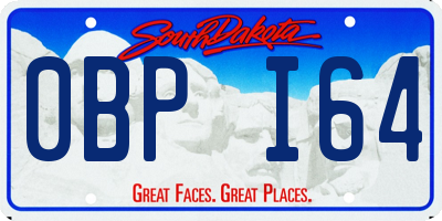SD license plate 0BPI64