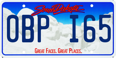 SD license plate 0BPI65