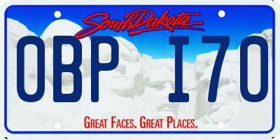 SD license plate 0BPI70
