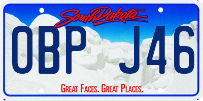 SD license plate 0BPJ46