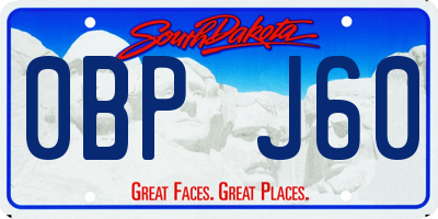 SD license plate 0BPJ60