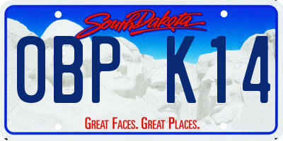 SD license plate 0BPK14