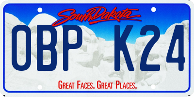 SD license plate 0BPK24
