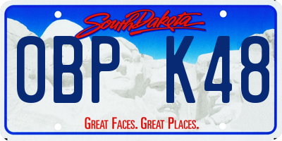 SD license plate 0BPK48