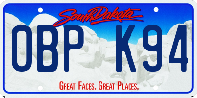 SD license plate 0BPK94