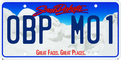 SD license plate 0BPM01