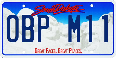 SD license plate 0BPM11