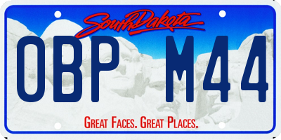 SD license plate 0BPM44