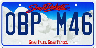 SD license plate 0BPM46