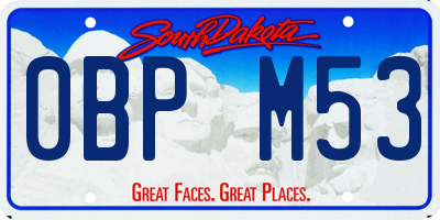 SD license plate 0BPM53