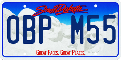SD license plate 0BPM55