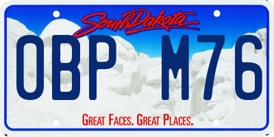 SD license plate 0BPM76