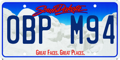 SD license plate 0BPM94