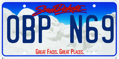 SD license plate 0BPN69
