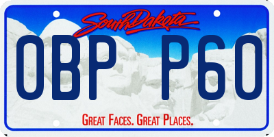 SD license plate 0BPP60