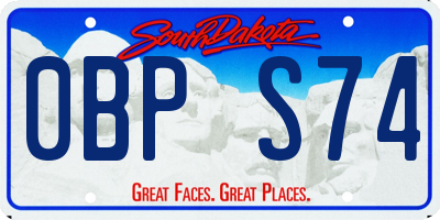 SD license plate 0BPS74