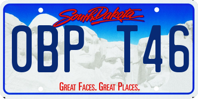SD license plate 0BPT46