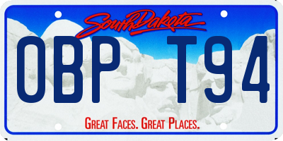 SD license plate 0BPT94
