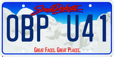 SD license plate 0BPU41