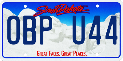 SD license plate 0BPU44