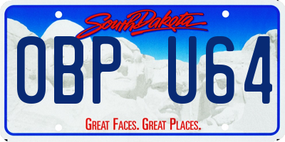 SD license plate 0BPU64