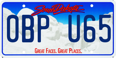 SD license plate 0BPU65