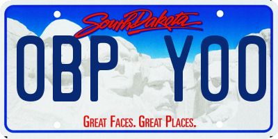 SD license plate 0BPY00