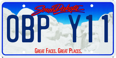SD license plate 0BPY11