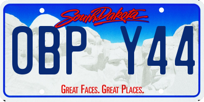 SD license plate 0BPY44