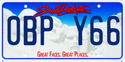 SD license plate 0BPY66