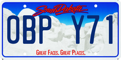 SD license plate 0BPY71