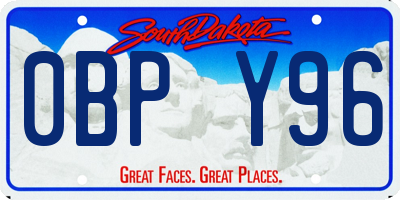 SD license plate 0BPY96