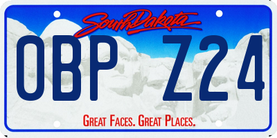 SD license plate 0BPZ24