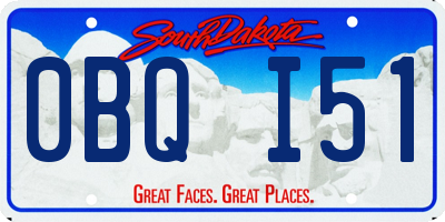 SD license plate 0BQI51