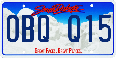 SD license plate 0BQQ15