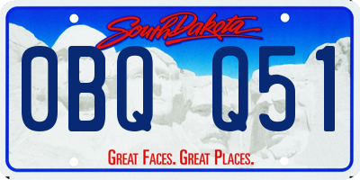 SD license plate 0BQQ51