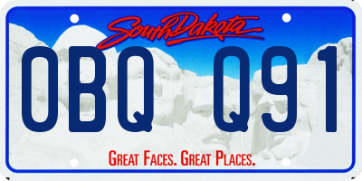SD license plate 0BQQ91