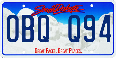 SD license plate 0BQQ94