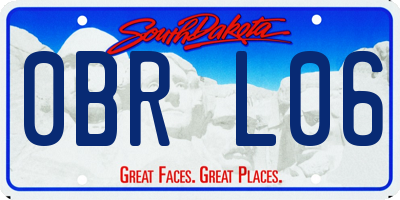 SD license plate 0BRL06
