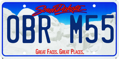 SD license plate 0BRM55