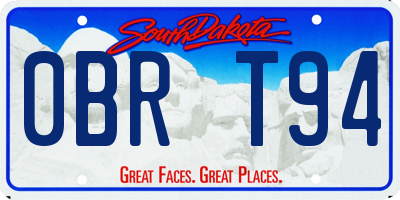 SD license plate 0BRT94