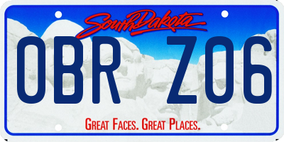 SD license plate 0BRZ06