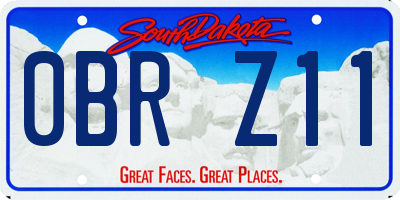 SD license plate 0BRZ11