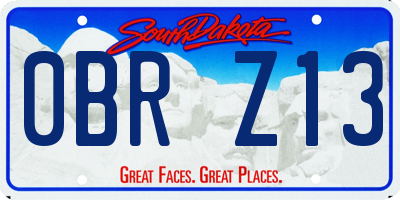 SD license plate 0BRZ13
